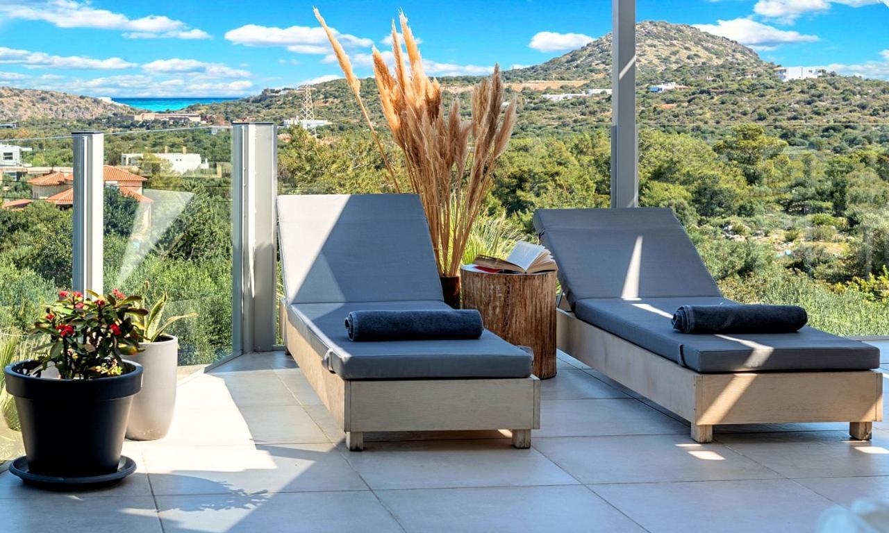 Olive Green Villa Heated Pool アイオス・ニコラオス エクステリア 写真
